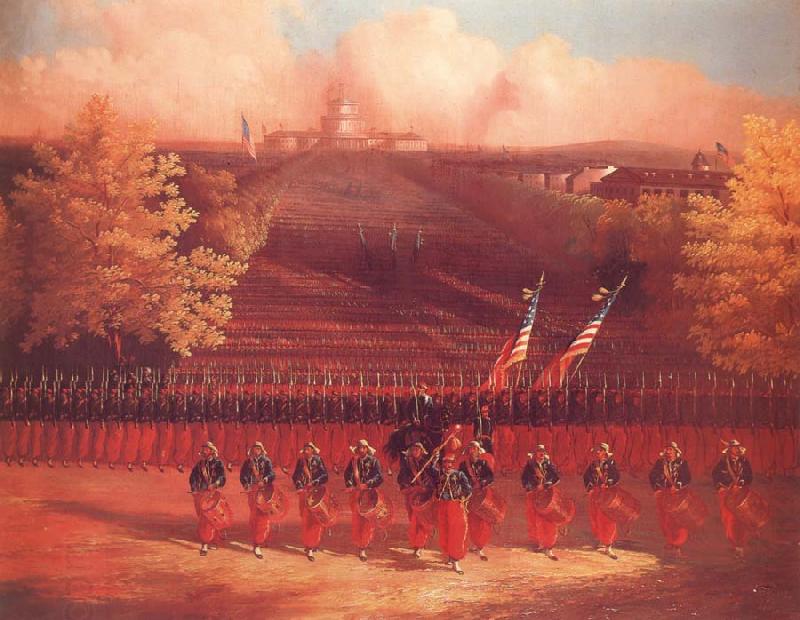 unknow artist The Army of the Potomac Marching up Pennsylvania Avenue,Washington oil painting picture